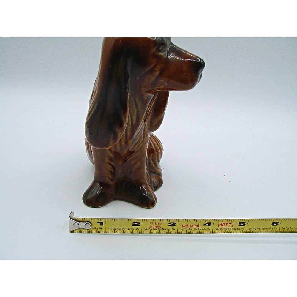 Dog Spaniel Hound Ceramic Pottery Figurine Brazil By MCS Mid-Century Modern Look - Picture 12 of 12